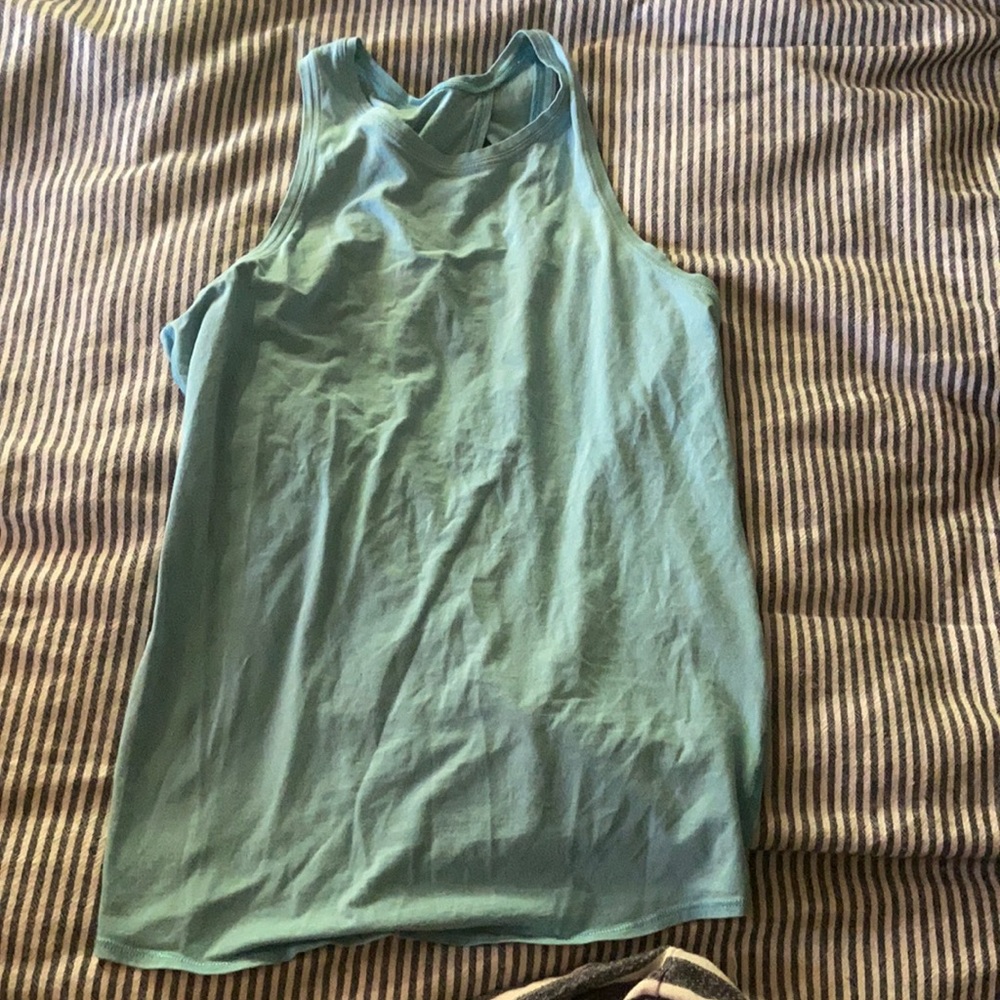 Lululemon high neck tank with tie in back